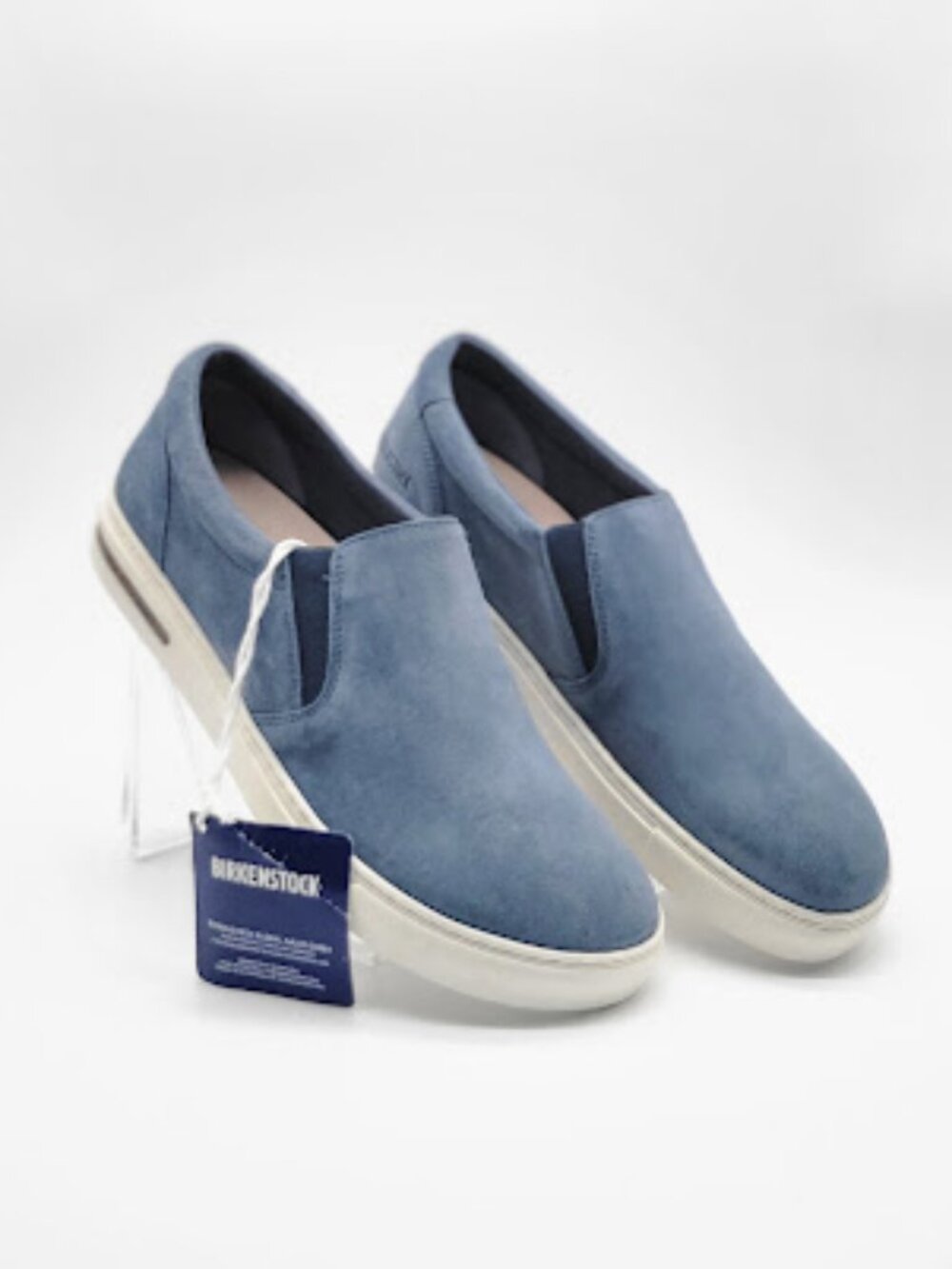 BIRKENSTOCK Oswego Slip On Shoes Suede blue Women's Size 8 medium NWOB